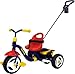 Kettler Happy Navigator Fly Convertible Tricycle with Push Handle for Steering and Toy Sand Bucket, Toddler Stroll and Ride Trike