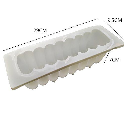 Emousport Caterpillar Shape Silicone Cake Mold Mousses Mould 3D Cupcake Ice Cream Baking DIY Moule Jelly Pudding Muffin