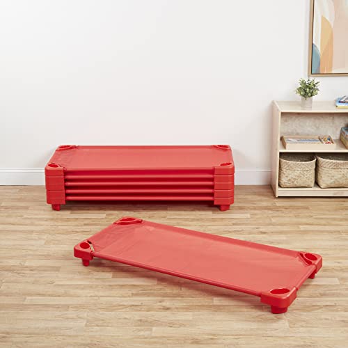 ECR4Kids Stackable Kiddie Cot, Standard Size, Classroom Furniture