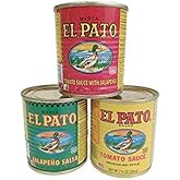 El Pato 7.75oz 3 Can Bundle - Tomato Sauce, Tomato Sauce with Jalapeno, and Jalapeno Salsa
