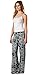 Popana Palazzo Pants for Women Casual Summer Wide Leg Beach Pants Plus Size Made in USA X-Large ST27 Abstract