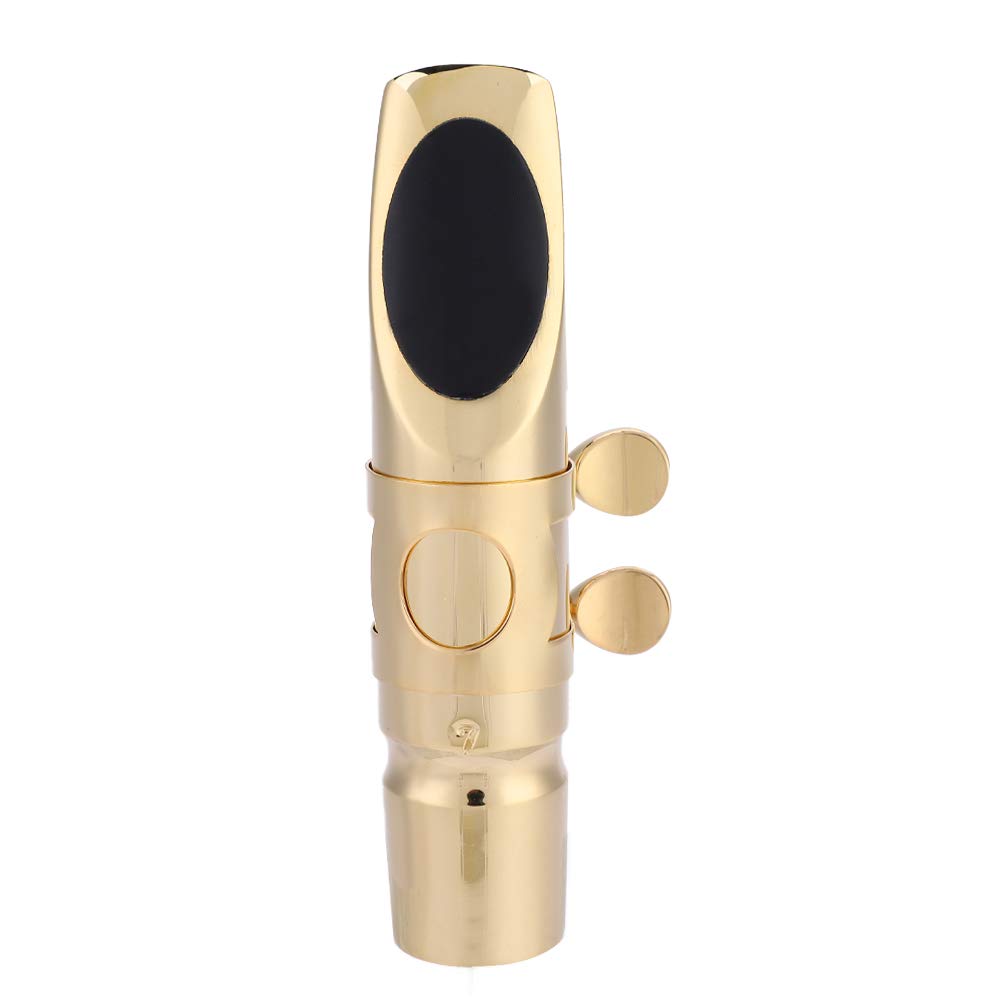 Saxophone 7C Mouthpiece, Eb Alto Sax Saxophone 7C Mouthpiece Metal with Cap Pads Musical Instruments Accessory Wind Instrument Accessories