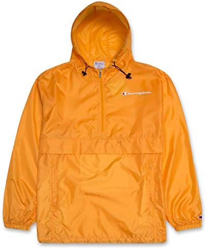champion windbreaker mens yellow