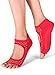 Yoga Socks for Women Non Slip, Toeless Non Skid Sticky Grip Sock - Pilates, Barre, Ballet (Red Gala)