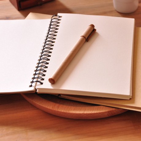 Soft Cover Spiral Journal Notebook (2-Pack), Alloyseed Wirebound Memo Notepads Blank Sketchbook Diary Notebook Planner Unlined Paper, 100 Pages, 50 Sheets (brown)
