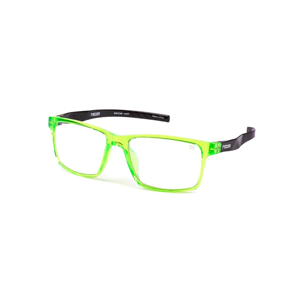 REGEN GGWP Youth range blue light blocking glasses for gamers in black and green