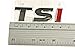 Genuine VW Golf Jetta Sharan TSI Lettering Badge Emblem Red I