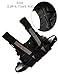 Lewong Universal Hands Free Chest Harness Bag Holster for Two Way Radio (Rescue Essentials) (Black and Fluorescent Green)