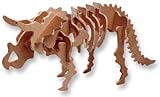 3-D Wooden Puzzle - Small Triceratops -Affordable Gift for your Little One! Item #DCHI-WPZ-J001