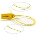 Leadseals(R) 100 PlasticTamper Seals, Zip Ties for Fire Extinguishers Pull Tite Security Tags Numbered Disposable Self-Locking Tie 250mm Length (Yellow)