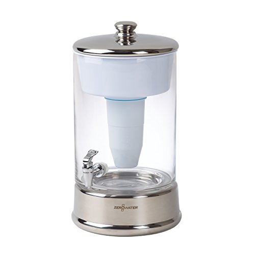 ZeroWater 40 Cup Ready-Pour Glass Dispenser BPA-Free with Free Water Quality Meter NSF Certified to Reduce Lead and Other Heavy Metals