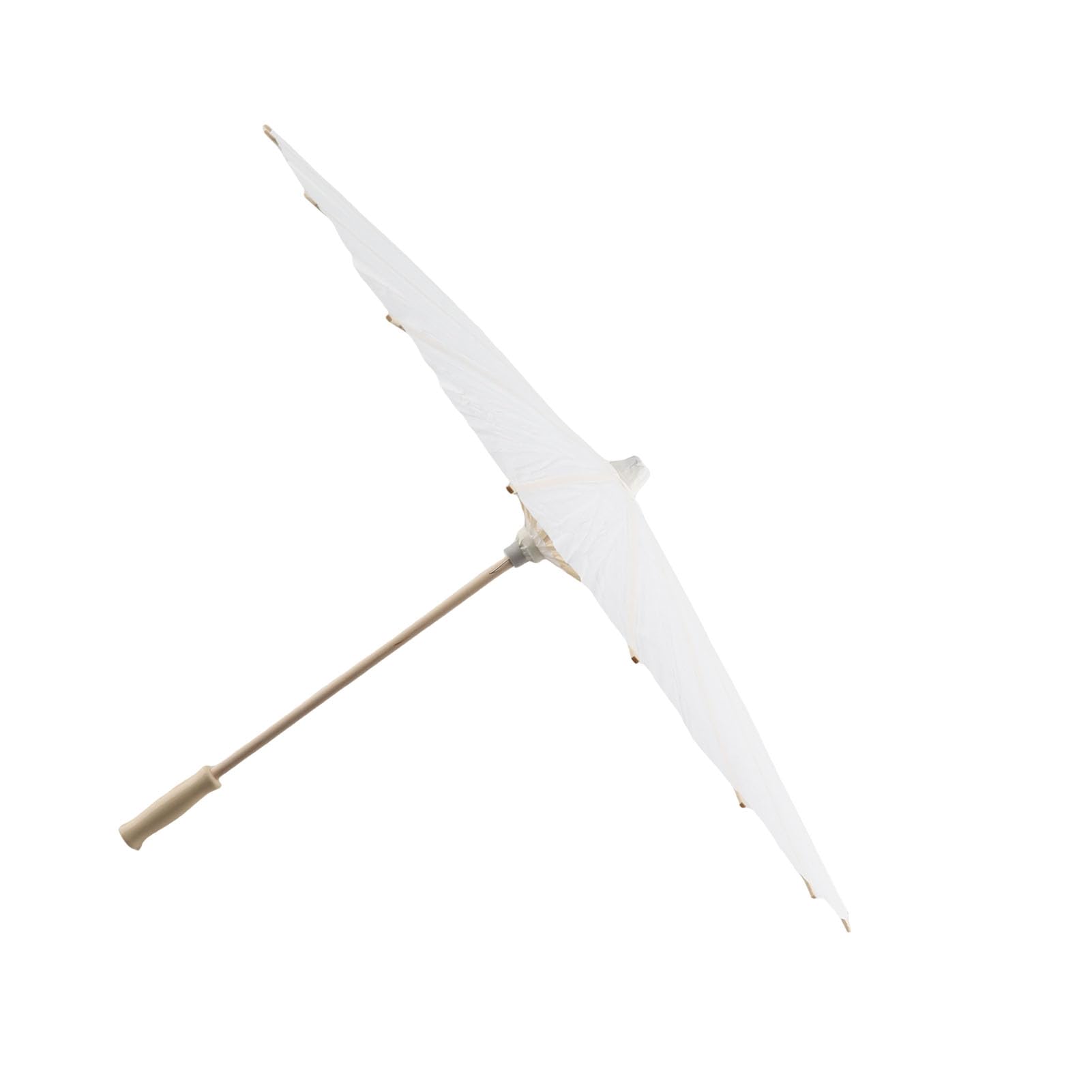 White Color Paper Decorative, Parasol Japanese Parasol Umbrella Parasol Wedding Bridal Party Decor Photo Cosplay Prop for for Rainbow Party Classroom Ceiling Decoration(60cm)