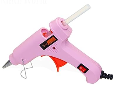 Glun Pink Mini IWILL20W 20 WATT On Off Switch and Indicator Hot Glue Gun