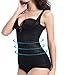Women Full Body Shaper Bodysuit Firm Tummy Control Waist Trainer Shapewear Girdle Cincher Corset Underwear Seamless (M, Black)