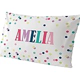 GiftsForYouNow Polka Dots Personalized Pillowcase, Girl