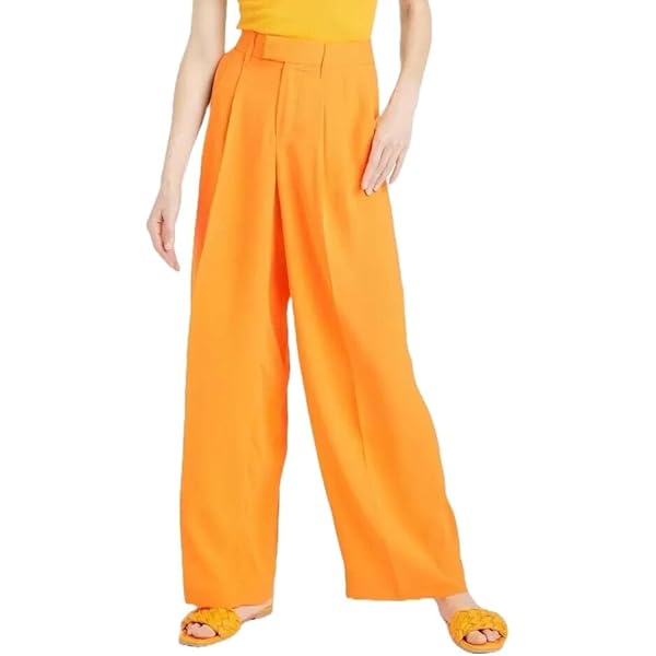 パンツ tightbooth 21ss baggy slacks orange Orange Pants for Women Cargo Pants Baggy Wide Leg Pants