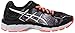 ASICS Women's Gel Kayano 22 Running Shoe, Black/Flash Coral/White, 6 M US