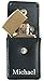 Personalized Visol Black Leather Belted Square Lighter Pouch with Free Laser Engravingthumb 2