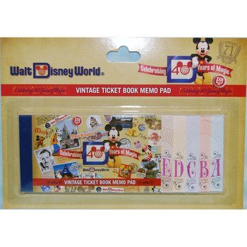 Walt Disney World 40th Anniversary Ticket Book Notepad Amazon In Toys Games