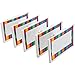 Really Good Stuff 5-Pack Universal Label Holders With Labels