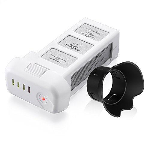 Powerextra 15.2V 4480mAh LiPo Intelligent Battery Replacement battery for DJI Phantom 3 Professional, Phantom 3 Advanced, Phantom 3 Standard, 4K Drones - Upgraded