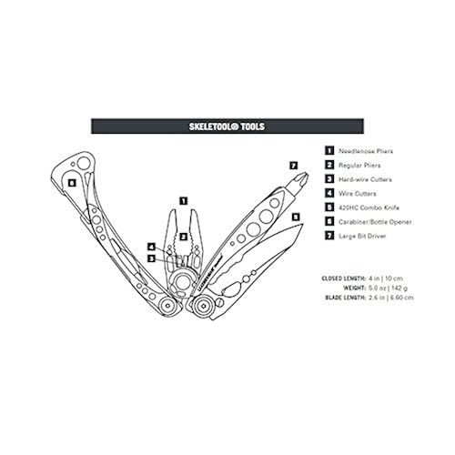 Leatherman - Skeletool Multitool, Stainless Steel Tools & Home Improvement, Power & Hand Tools, Hand Tools, Multitools & Accessories, Multitools
