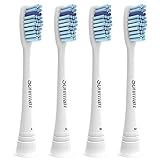 Sonimart Sensitive Premium Replacement Toothbrush Heads for Philips Sonicare ProResults HX6053, 4 pack, fits Essence+, Plaque Control, Gum Health, DiamondClean, FlexCare, HealthyWhite and EasyClean