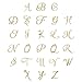 Lillian Vernon Script Personalized Monogram Guest Towels - 5 Foil Initial Color Options, Linen Feel Disposable Set for Bathroom, Wedding, & Party - Pack of 100, 13