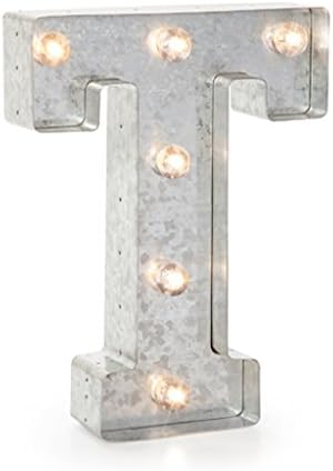 Marquee Metal Letters-Silver-T