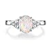 GEMSME October's Birthstone Gemstone Oval Opal Women Rings