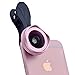 Apexel Universal 16mm 4k Wide Angle Camera Lens with Circular Polarizer Filter CPL Lens for iPhone 7 6/6s 6Plus/6s Plus Samsung Galaxy/Windows Xiaomi Smartphones Rose (No Dark Circle)
