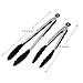 Chef Tongs, Amado 12 Inches and 9 Inches Stainless Steel Kitchen Tongs Steak Tongs with Silicone Tip and Locking Clip