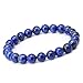 Bhavika Fashion Natural Gemstone Bracelet | 8mm Beads Size Natural Stone Healing bracelet for Men and Women (Lapis Lazuli)