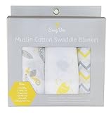 Muslin Swaddle Blankets 3 Pack - Snug Bee - 47