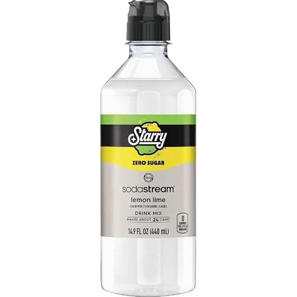 SODASTREAM STARRY ZERO SUGAR LEMON-LIME SODA MIX 440...