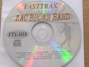 Fasttrax Fasttrax Zac Brown Band Karaoke Cd G Disc Ftx 1016 Amazon Com Music