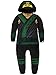 LEGO Ninjago Lloyd Boys Fleece Hooded Union Suit Pajamas (6-7, Black/Green)