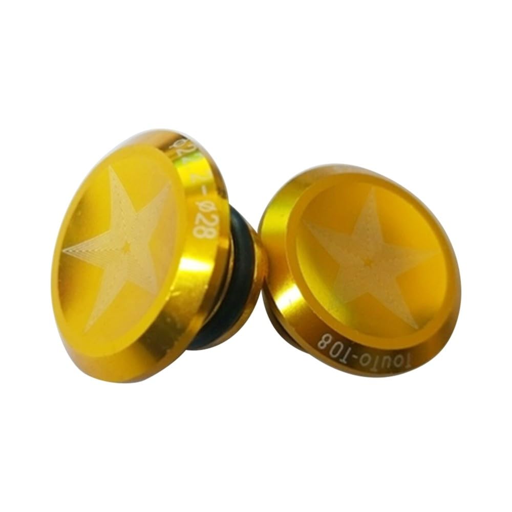 Bike Handlebar End Plug,1 Pair Aluminium Alloy Bicycle End Caps for Bicycle Handlebars with an Inner Diameter of 15-20 mm