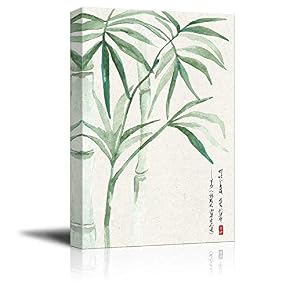 Chinese Ink Painting Style Green Bamboos
