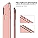 RANVOO iPhone X Case, iPhone 10 case, Thin and Slim Hard 3 in 1 Stylish Cover Matte Surface with Electroplate Frame Case (Rose Gold)