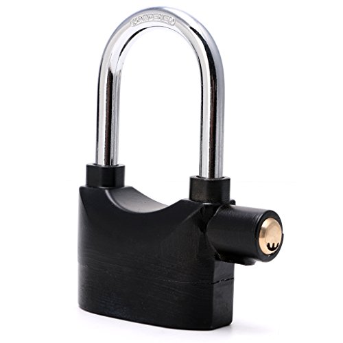 Bettal BIke Alarm Padlock Lock 110dB for Motorcycle Bicycle Long Beam Waterproof, Zinc Alloy