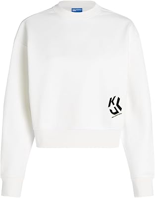 Sweatshirt com logótipo regular feminino branco M
