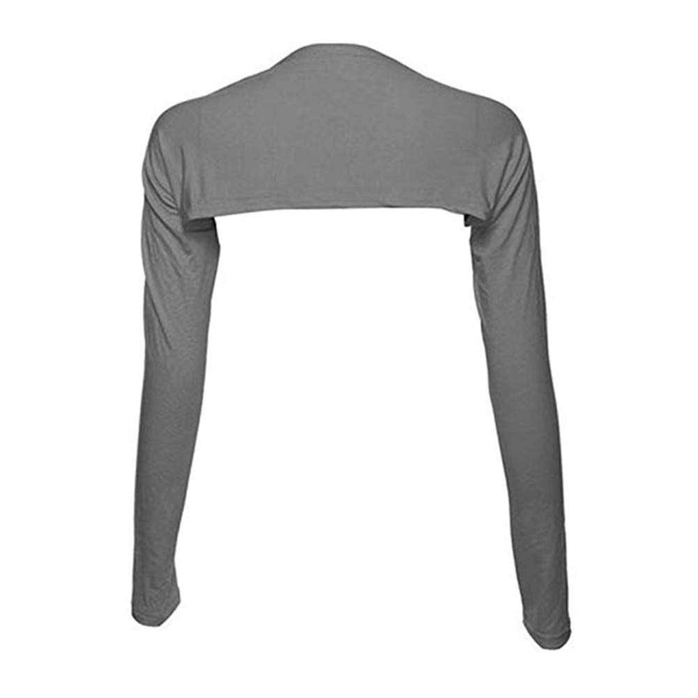 nadamuSun Bolero Shrug Anti-UV Golf Cooling Shawl Arm Sleeve Sun Protection Breathable & Comfortable for Women Golf & Outdoor Sports (Gray)