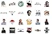 54 pcs Friends TV Show Stickers Waterproof Vinyl decoration for Laptop, Water bottle, Hydroflask, Macbook, Scrapbook Home Wall Graffiti VSCO Decals