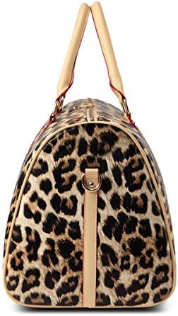 Nabegum Leopard Travel Duffels Bag For Women Girls Cheetah Animal Print Leather Overnight Weekender Hospital Tote Bag With Shoulder Strap 4 Nabegum Leopard Travel Duffels Bag For Women Girls Cheetah Animal Print Leather Overnight Weekender Hospital Tote Bag With Shoulder Strap