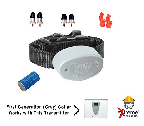 eXtreme Dog Fence G1 Compatible Additional Fence Dog Collar with Long and Short Set of Comfort Contacts for Dogs and Puppies of All Hair Lengths Also Works with All Perimeter Brand Dog Fence systems