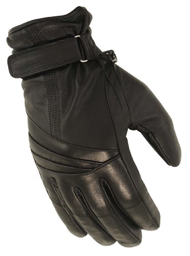First Manufacturing Ladies Waterproof Gauntlet Gloves (Black, X-Large)