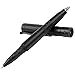 Tactical Pen, OUMAX Tactical Pen TP02 with Dual Tungsten Steel Glass Breaker, Twist Retractable Ballpoint Pen, Flash Light, Free Refills (2-Pack) and Batteries (2-Pack) - Black