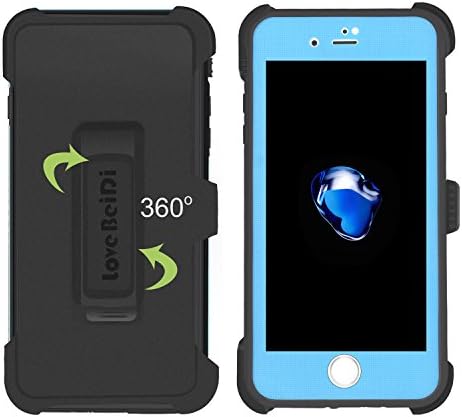 LOVEBEIDI iPhone 7 Plus (5.5") Waterproof Case ShockProof IP68 Certified With Touch ID SandProof Snow Proof Full Body Cover & With belt clip For iPhone 7 Plus 5.5" (Not For iphone 7) …