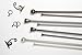 Umbra Diverge Double Curtain Rod-5/8-Inch Metal Drapery Rod Includes Finials, Brackets & Hardware, 88 to 120 Inch, Nickel
